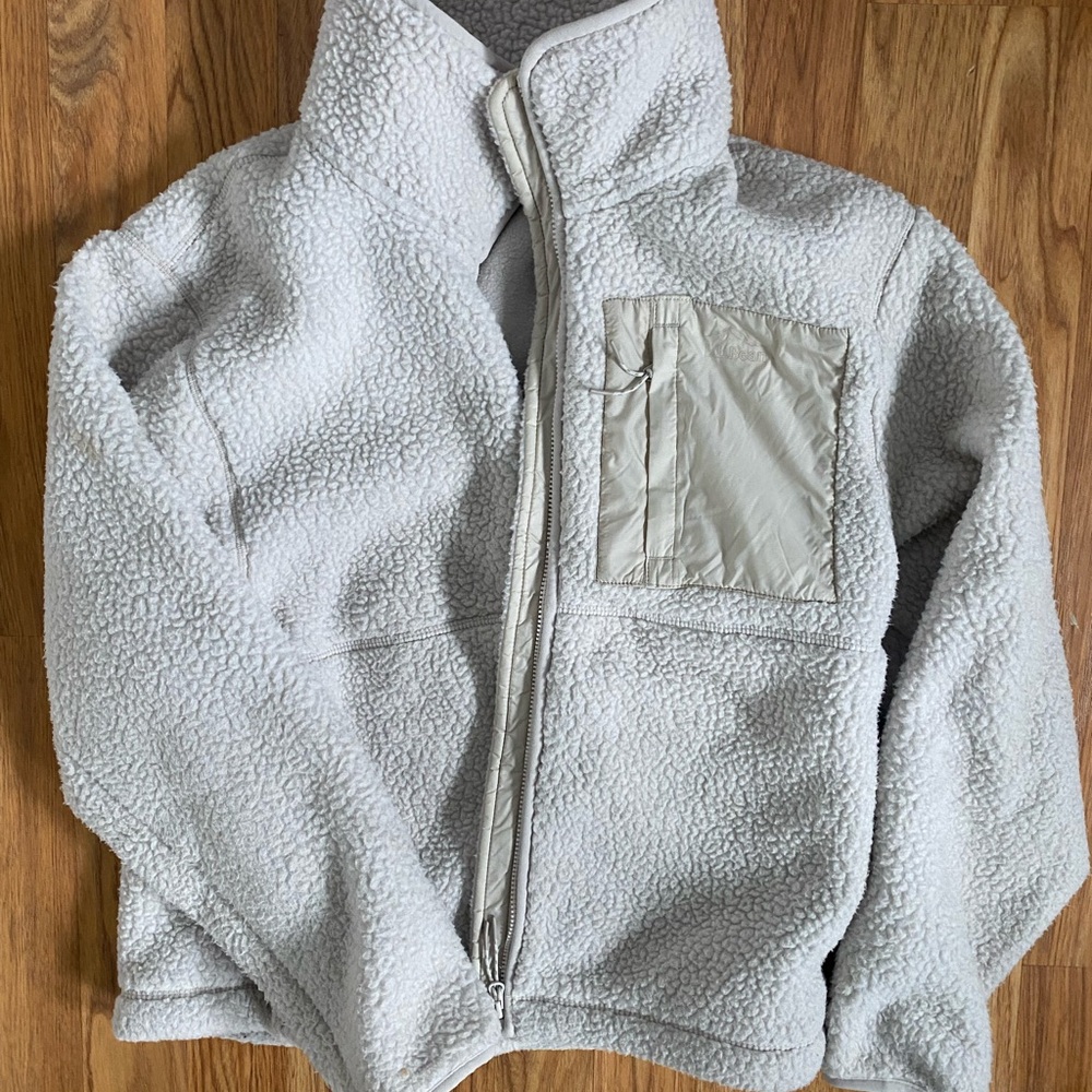 LL BEAN Sherpa Fleece Jacket- petite small